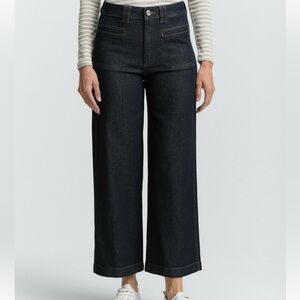 Ann Taylor The Flare Jeans Denim Trousers Classic Dark Wash NWT 10 8